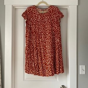 Burnt Orange Shift Dress